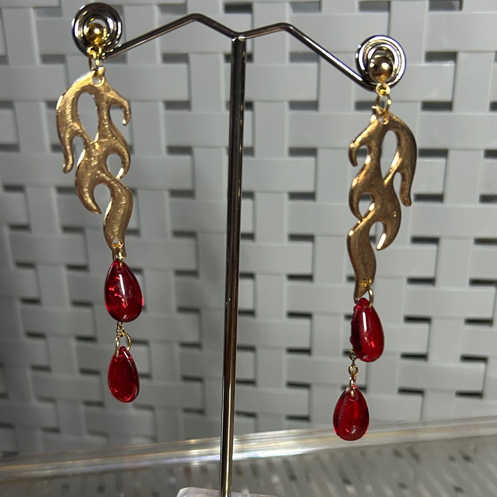 3/$25 Fire Dangle Earrings - Picture 4 of 6